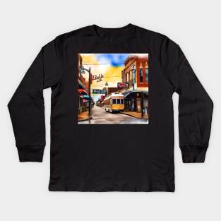 Memories of Memphis - Beale Street Kids Long Sleeve T-Shirt